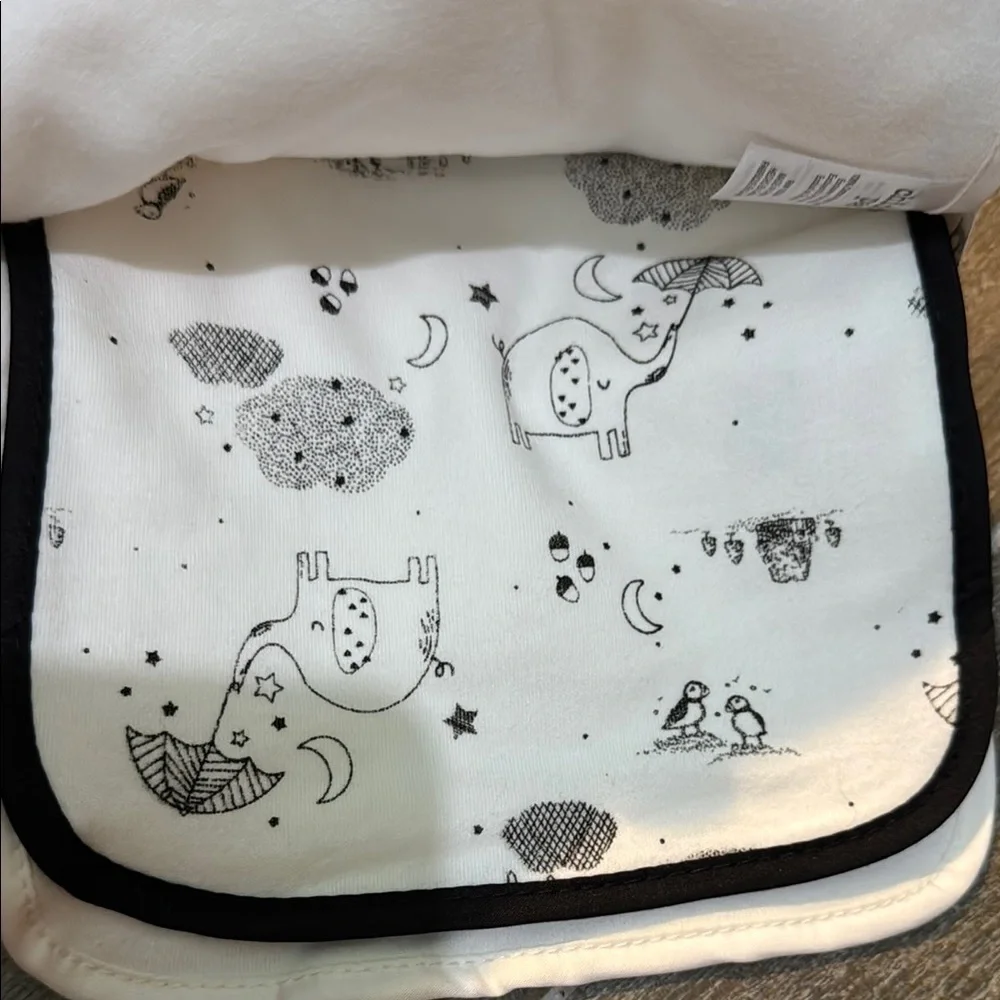 Chick Pea White and Black Bibs Set Adventure Collection